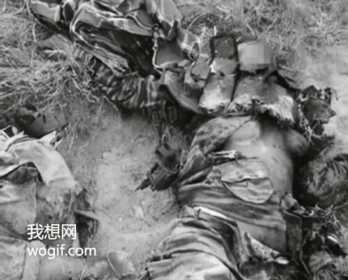 一川軍女兵被日軍慘殺陣亡，上半身衣服不見了（照片）